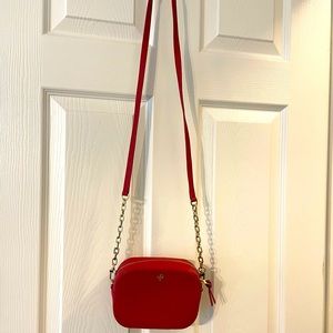Small Tory Burch cross body red bag